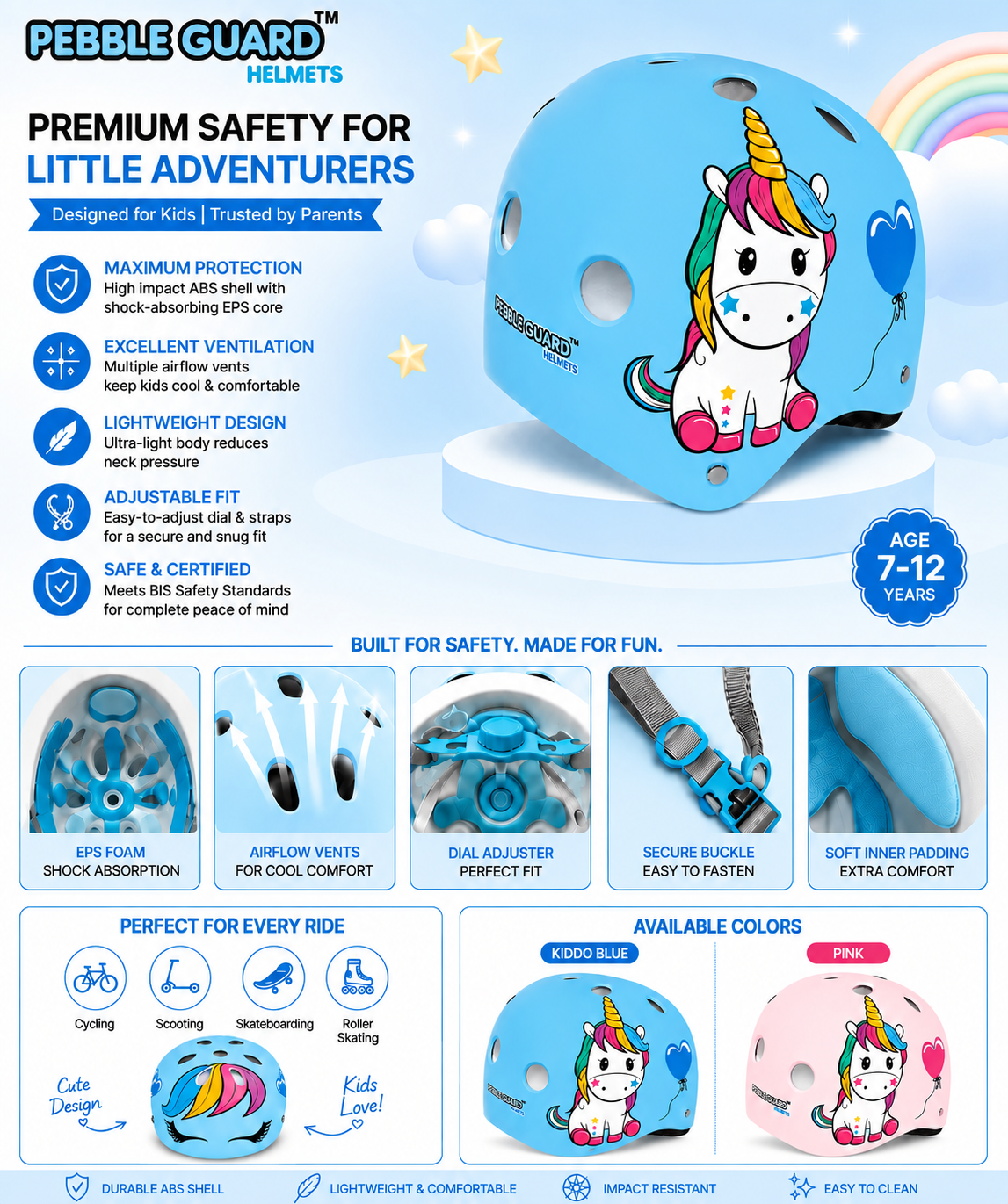 Pebble Guard Unicorn Blue - Image 5