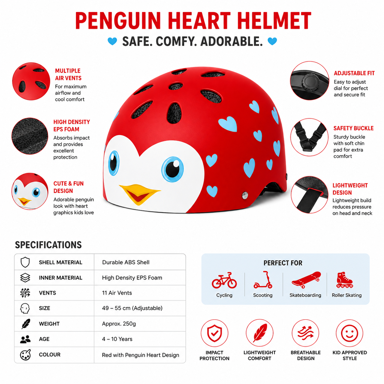 Pebble Guard Penguine Pro Red - Image 3