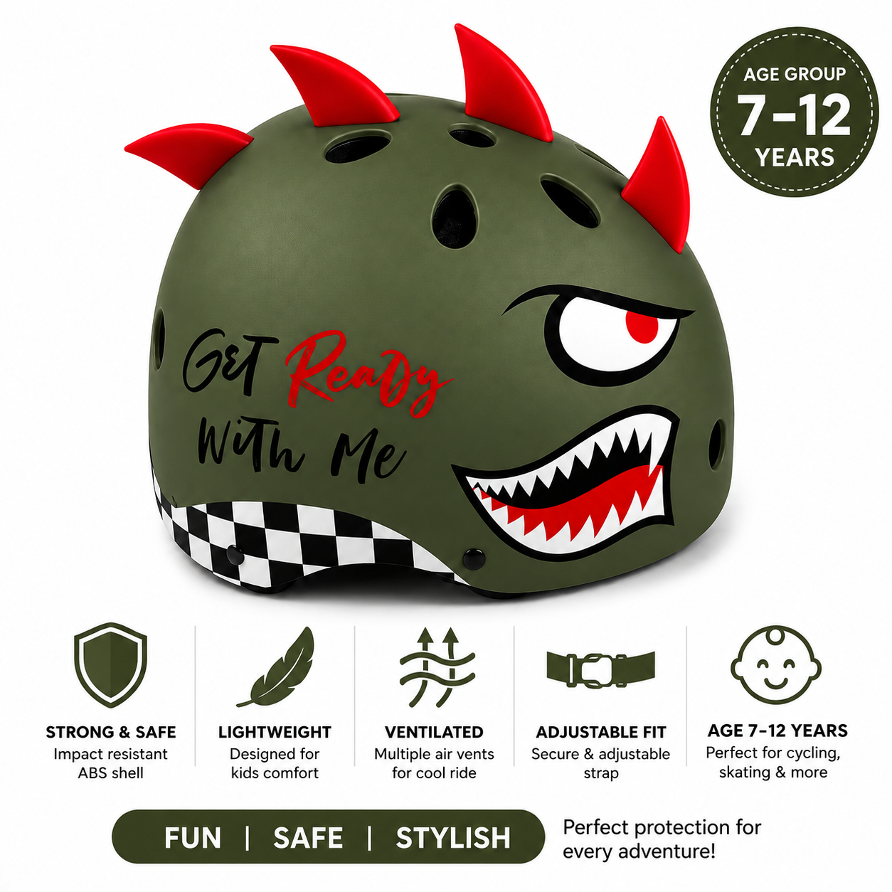 Pebble Guard Shark Rider Military Green - Image 4