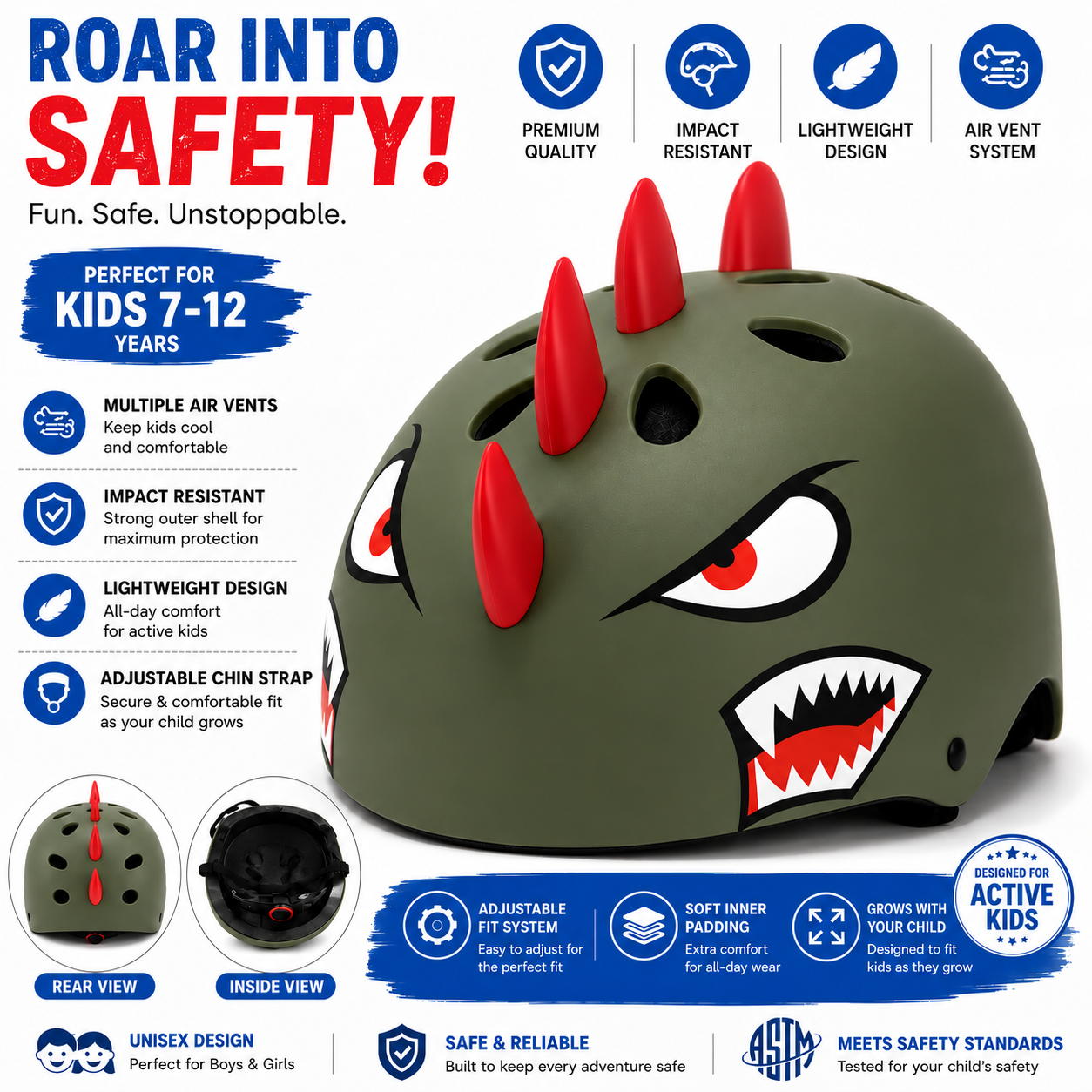 Pebble Guard Shark Rider Military Green - Image 5